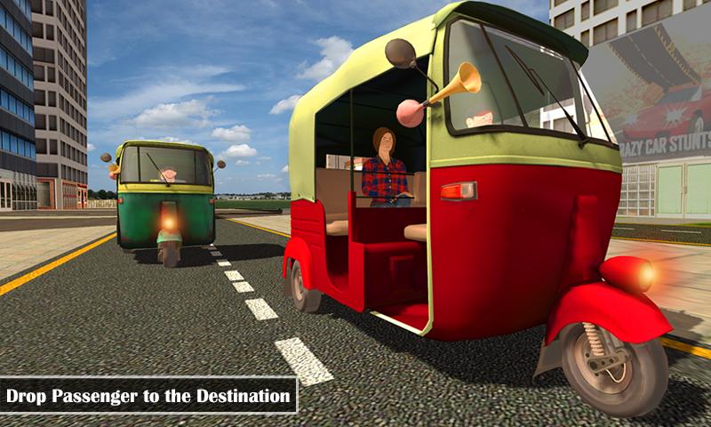 Tuk Tuk Auto Futuristic Drive